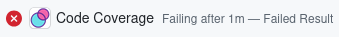HighTide check failed on a pull request due to a coverage decrease